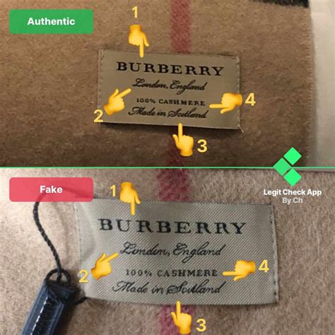 how to tell real vs fake burberry scarf|authentic burberry scarf tag.